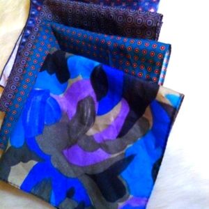 VINTAGEAssorted sizes & materials Purples Blues Greens Grey Four {4} Poc…